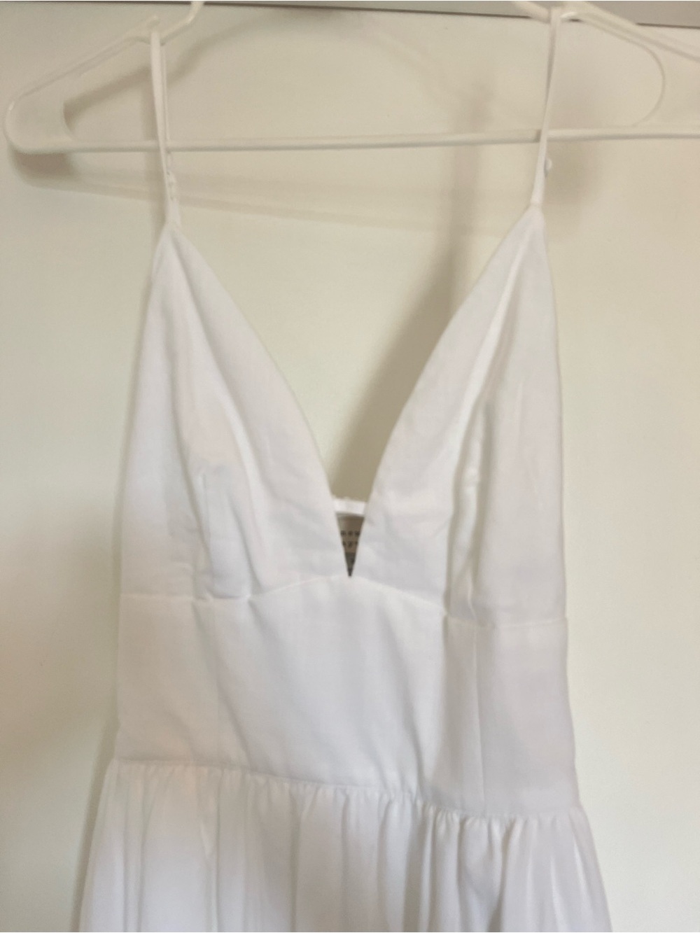 a new day White V-Neck Spaghetti Strap Slip Dress